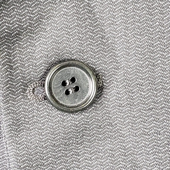 CANALI Coat Sport Jacket Blazer Wool Gray Herringbone Two Button Mens 42 US 52 - Picture 11 of 11